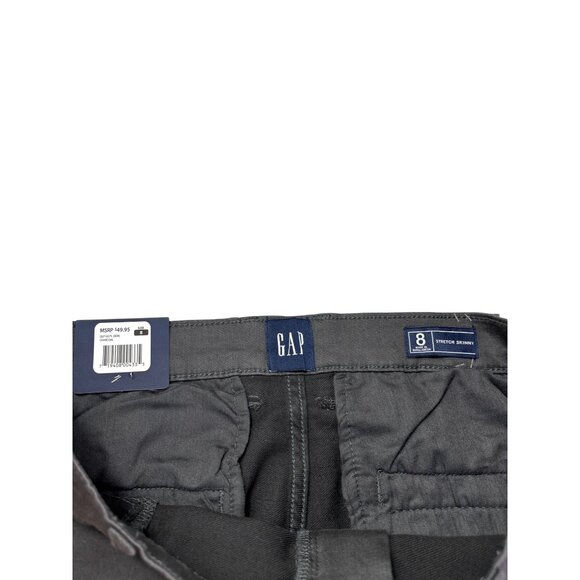 Gap Stretch Skinny Charcoal Gray Pants Size 8 New - Picture 4 of 5